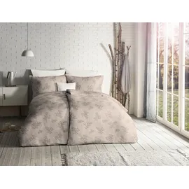 FLEURESSE Lech 4232 Blätter Beige 135 x 200 cm + 2 x 80 x 80 cm