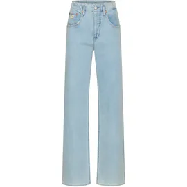 Herrlicher High-waist-Jeans Baggy Straight Denim Light blau 30