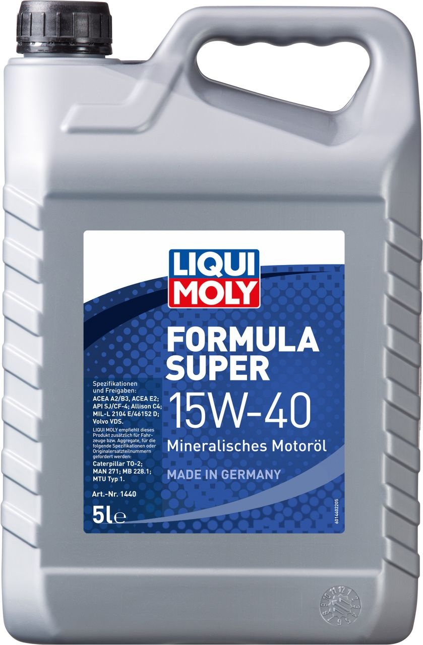 Liqui Moly Motoröl Formula Super 15W-40 Ganzjahresöl 5 L