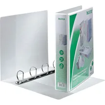 Leitz Präsentationsringbuch A4 4 Ringe, weiß,