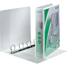 Leitz Präsentationsringbuch A4 4 Ringe, weiß,