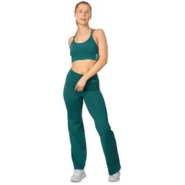KARI TRAA Ava Bootcut Leggings - Peacock - L