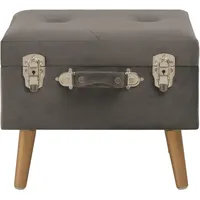 vidaXL Hocker mit Stauraum 40 x 40 x 40 cm Grau