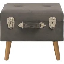 vidaXL Hocker mit Stauraum 40 x 40 x 40 cm Grau