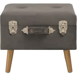 vidaXL Hocker mit Stauraum 40 x 40 x 40 cm Grau