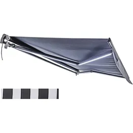 Garden Pleasure Gelenkarmmarkise 395 x 250 cm grau