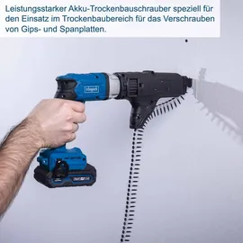 SCHEPPACH BC-DWD400MS-X inkl. 2 x 2,0 Ah + 2,4A Ladegerät
