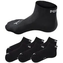 Puma Quarter Socken, 6er Pack Stretch-Quarter Plain ECOM 6P schwarz 43-46
