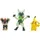 Pokémon First Partner Battle Figure Set Figuren 3er-Pack Leufeo, Pikachu, Feliospa,
