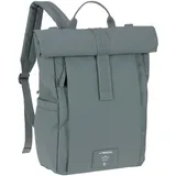 Lässig Rolltop Wickelrucksack Grau