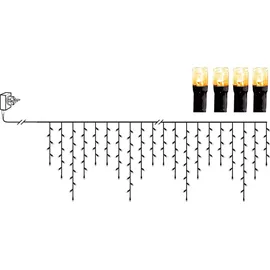 Star Trading LED-Lichterkette Icicle 5 m Schwarz