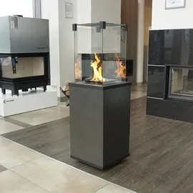 Kratki Terrassenheizer Patio Mini Quarzsinter Seta Liquorice 8,2kW