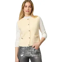 Zero Strickweste mit Knopfleiste Eggnog,34 | 34