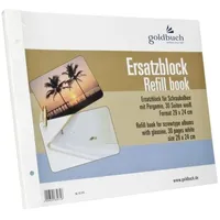 Goldbuch Ersatzblock 29x24 30 Seiten weiß+