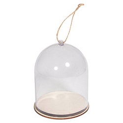 Rayher Kunststoffglocke transparent mit Sockel Ø 9,0 cm