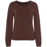 LASCANA Langarmshirt Damen braun Gr.32/34