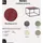 Set One by Musterring Reno Rot/Schwarz Glas 80 x 50 x 80 cm
