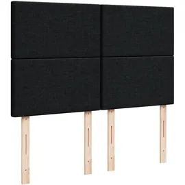 vidaXL Boxspringbett 140 x 200 cm Schwarz