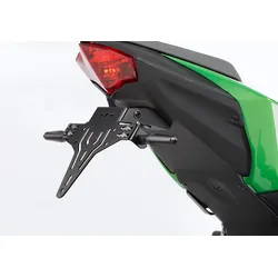 PROTECH Kennzeichenhalter Edelstahl pulverbeschichtet schwarz, schwarz