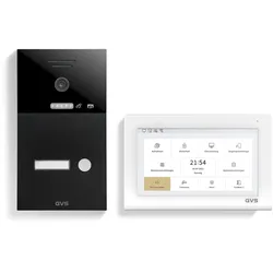 GVS - 1-Familienhaus IP Video Türsprechanlage AVS1320U - Mit 1x7 Zoll Monitor, App, HD-Kamera & Türöffner Funktion