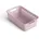 ProHome modularer Kunststoffkorb mit Griffen 25 x 16 x 8 rosa