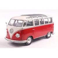 Solido 1:18 VW T1 21 Windows rot/weiß