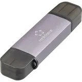 Renkforce RF-CR-200 USB-Kartenleser Smartphone/Tablet USB-A (USB 3.1 Gen 1), USB-A Dunkelgrau