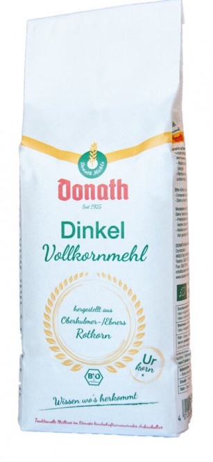 Donath Mühle Dinkel Vollkornmehl bio 1kg