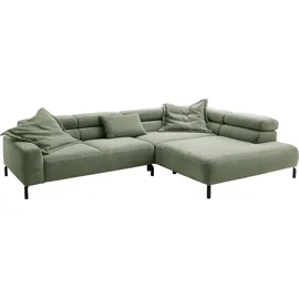 Home Affaire Eckcouch Cord 2-Sitzer Oliv