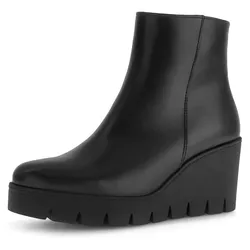 Keilstiefelette, Stiefelette, Businesschuh, Ankleboots mit Plateau, Gr. 44, schwarz, , 96384443-44