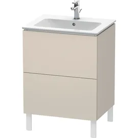 Duravit L-Cube 62x48,1cm, Tau matt, 2 Auszüge, stehend