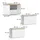 Vicco Wohnwand, Wido, Weiss/Sonoma, 3 Teile,