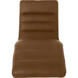 W.Schillig Relaxliege daily dreams Leder 75 x 91 x 170 cm Braun mit Kissen