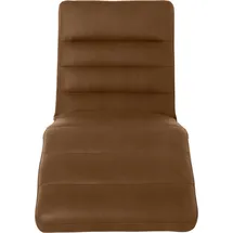 W.Schillig Relaxliege daily dreams Leder 75 x 91 x 170 cm Braun mit Kissen