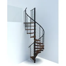 Minka Spindeltreppe Venezia Smart 38 305,5 cm Edelstahl/Holz/PVC/Stahl