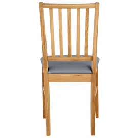 Home Affaire Esszimmerstuhl HOME AFFAIRE "Ruanda Küchenstuhl TOPSELLER", grau (grau, eichefarben), B:44cm H:92cm T:50cm, Fein strukturierter und pflegeleichter Webstoff;Aus 100% Polyester, Stühle, Esszimmerstuhl, im 2er, 4er oder 6er-Set, Holzstuhl