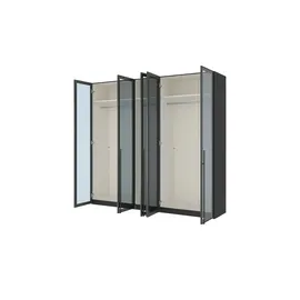 Dreamer eXpress Drehtürenschrank Dreamer 252,8 x 236 x 58 cm Schwarz