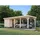 Palmako Carport Karl 3,15 x 7,32 m naturbelassen mit Geräteraum