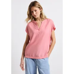 Kurzarmbluse, Split Neck, Gr. 42, blush peach, , 83782902-42