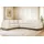 PLACES OF STYLE Ecksofa »Pinto, XXL, 250/290 cm, langer Schenkel, Ottomane«, Cord, Chenille, Lederoptik, mit Keder, Metallfüße, Wellenunterfederung