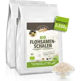 Bio Flohsamenschalen 95% 2x500g organic Psyllium Husks sättigende Ballaststoffe