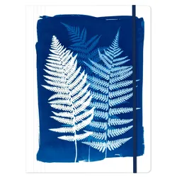 Clairefontaine 4x Cyanotypie, Sammelmappe mit Gummizugverschluss 24x32cm - 83512C