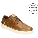 BULLBOXER Leder-Sneakers in Cognac - 43