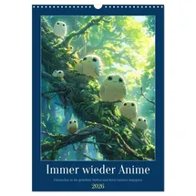 Calvendo Immer wieder Anime Wandkalender 2026 Mehrfarbig