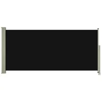 vidaXL Ausziehbar Seitenmarkise 140 x 300 cm schwarz 317832