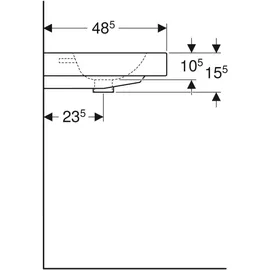 Geberit iCon Aufsatzwaschtisch 60 x 48,5 cm (124560000)