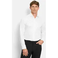 Olymp Businesshemd "OLYMP No. Six, super slim, Royal Kent", Herren, Gr. 38, Normaler Arm, weiß, 97% Baumwolle, 3% Elastolefin, Hemden