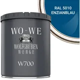 WO-WE Bodenversiegelung Betonfarbe Bodenfarbe Bodenbeschichtung W700, 1-10L, Seidenglänzend blau