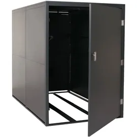 MCW Fahrradgarage MCW-L56c Fahrradbox abschließbar anthrazit 160x113x209cm