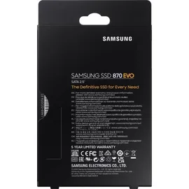 Samsung 870 EVO 250 GB 2,5" MZ-77E250B/EU